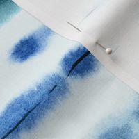 Tie die Portofino stripes - watercolor blue hand painted stripes - indigo wash tie dye texture b106-4