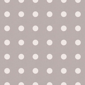 Dark Academia - Polka Dots on Antique Taupe - No.002 / Large