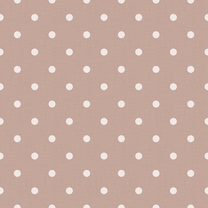 Dark Academia - Polka Dots on Antique Blush Pink - No.003 / Large