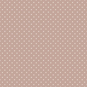 Dark Academia - Polka Dots on Antique Blush Pink - No.003 / Medium
