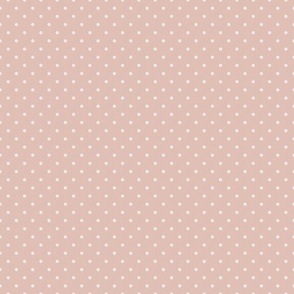 Dark Academia - Polka Dots on Baby Blush Pink - No.003 / Medium