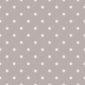 Dark Academia - Polka Dots on Antique Taupe - No.003 / Large
