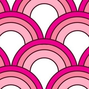 medium// year of the rabbit waves pink and magenta