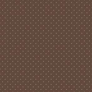 Dark Academia - Polka Dots on Vintage Brown - No.004 / Medium