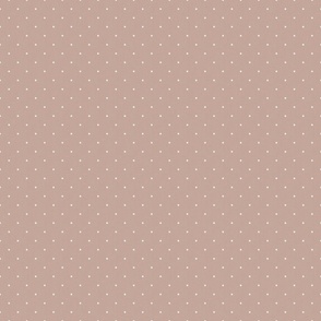 Dark Academia - Polka Dots on Antique Blush Pink - No.004 / Medium