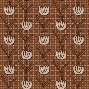 3 Tulips in Earth Tones