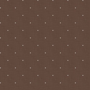 Dark Academia - Polka Dots on Vintage Brown - No.005 / Large