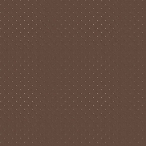 Dark Academia - Polka Dots on Vintage Brown - No.005 / Medium
