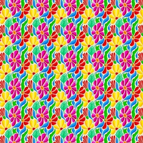 Floral Fiesta Bright Background - Small Scale