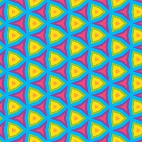 Bright triangles geometric pattern