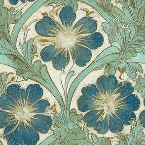 Italian Villa Fresco - Blue Floral