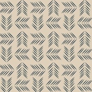 Bella Geos - navy tan herringbone