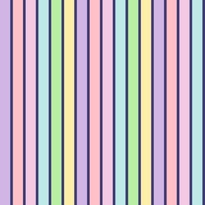 Easter Colorful Stripes Blue