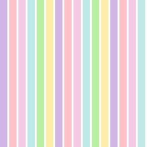 Easter Pastel Rainbow Colorful Stripes