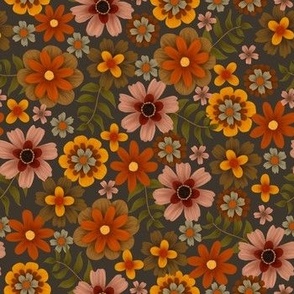 earth tone floral