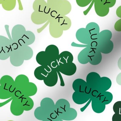 lucky shamrocks: mix of greens