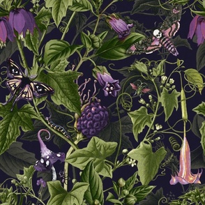 PICK YOUR POISON  - MUTED COLORS ON VINTAGE AUBERGINE