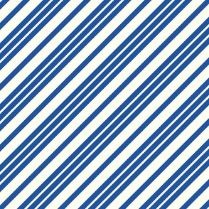 Many Blue Stripes Diagonal