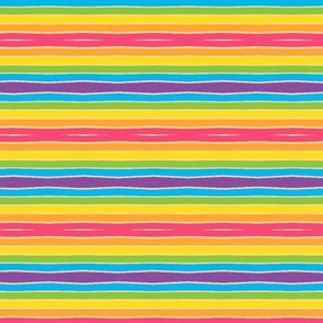 Bright Rainbow Stripes 