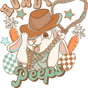 Cowboy Bunny Easter Panel