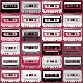 Cassette tapes viva magenta