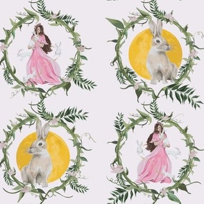 Goddess Estre with Spirit Animal Rabbit