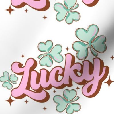 Lucky St Patricks Clover Shamrock Panel