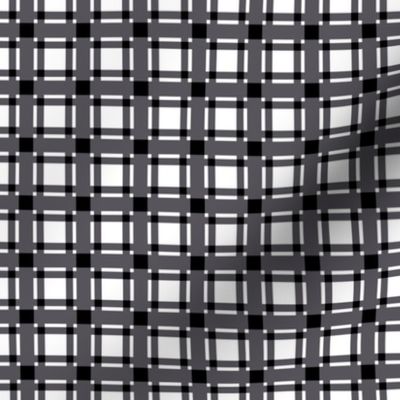 Simply small plaid - black & white