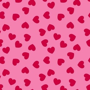 Hot Pink Hearts Valentines Day