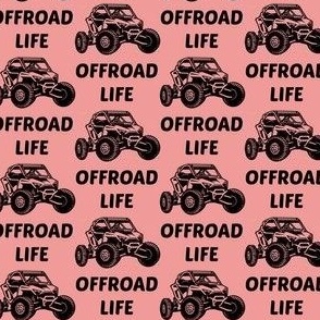 Offroad Life Side By Side, pink