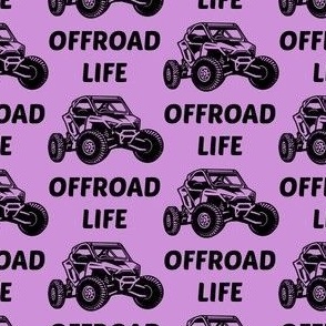 Offroad Life Side By Side, purple