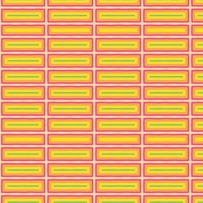 Pink Orange Yellow Bar Geometric pattern