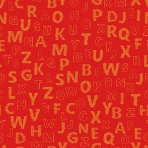 Red and Yellow Alphabet
