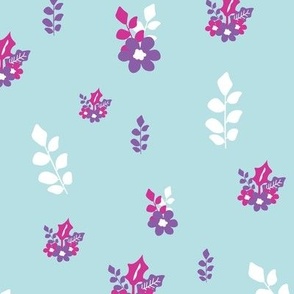 Bouquet seamless sky background repeat pattern 