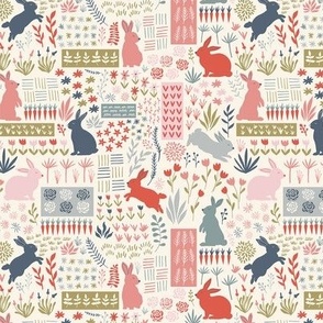 Bunnies in the garden-small