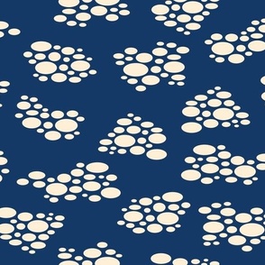 Wonderful Woodland - Dots - Navy Blue + White