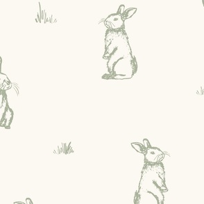 Hop Bunny_Large_Sage-green_Hufton-Studio