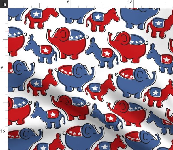 Elefant Elefanten Esel Wahl Politik Demokraten Politisch