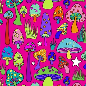 All the Shrooms - Pink
