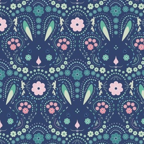 Happy bunny brocade