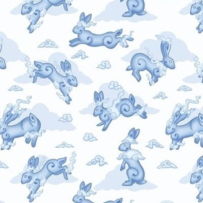Cloud Rabbits - Blue - small scale