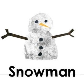 Snowman - 6" Panel