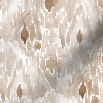earthy Siena paints - watercolor neutral ikat pattern - brush stroke abstract texture for modern home decor b118-8