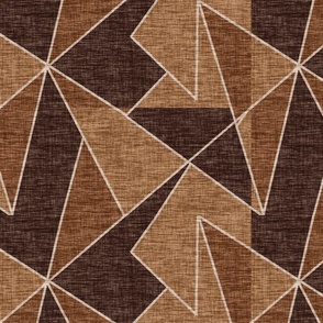 Abstract in Earth Tones textured with Linear Light