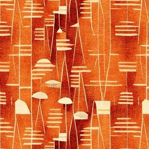 orange and scarlet vertical contemporary design