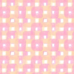 Squares in pink and yellow