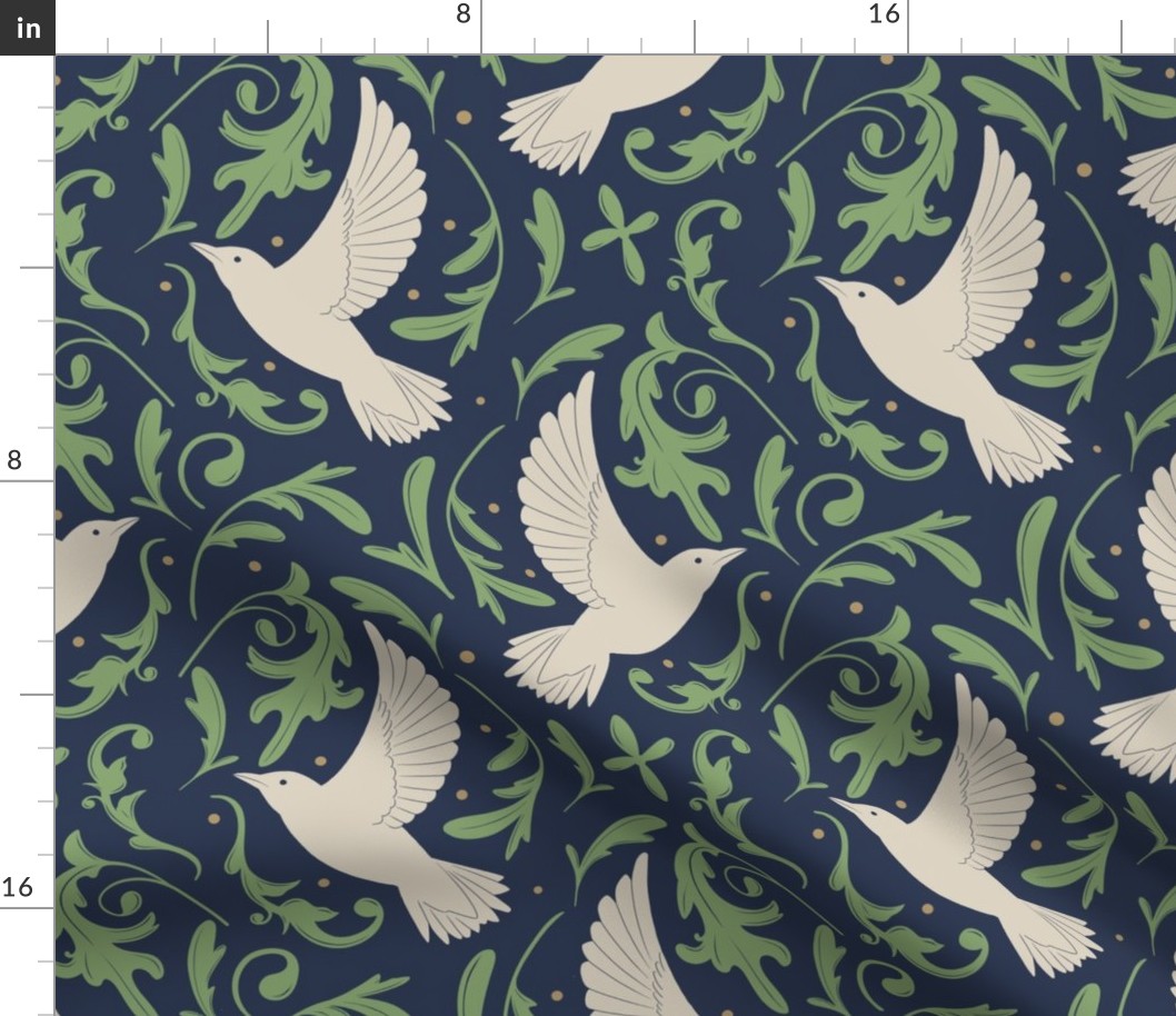 Doves Damask Cool