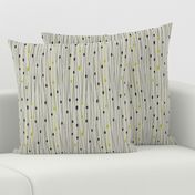 Entangled - Geometric Lines Beige Black Chartreuse Regular Scale