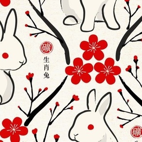 Ink Chinese Rabbit