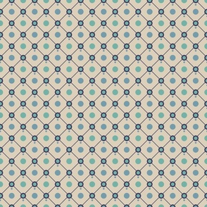 diamond grid with polka dots by rysunki_malunki